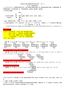 北师大版七年级上册数学各章节知识点总结---2017