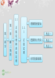 【三维设计】2013版高中数学 第一部分 1.1.1 正弦定理课件 新人教A版必修5