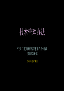 思剑8标技术管理办法