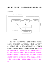 成都青年模式方案