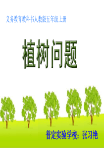 五年级植树问题(两端要栽)ppt