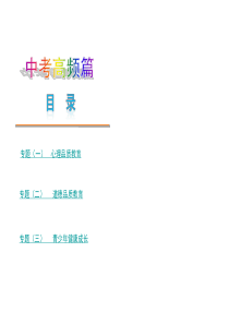 2013届山东省中考思品复习方案课件：专题―中考高频篇(山东人民版)(共192张PPT)