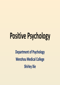 【积极心理学】chapter1 what is positive psychology？