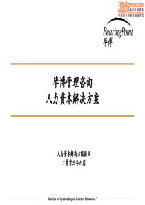 63毕博管理咨询人力资本解决方案