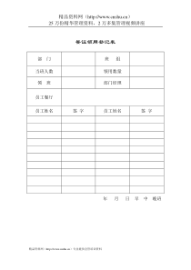 行政管理表格餐证领用登记表