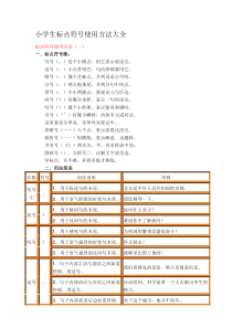 小学生标点符号使用方法大全