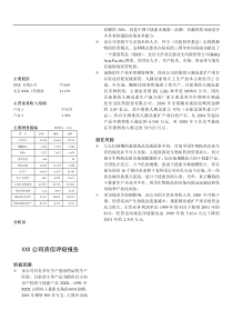 XXX公司企业资信评价报告