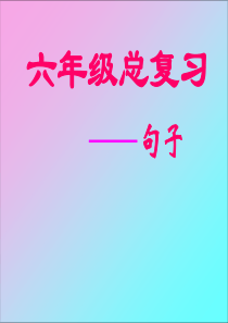 小学语文总复习《句子复习》PPT课件(人教版)