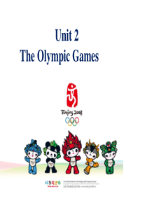 unit 2 the olympic games _词汇课件