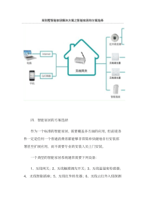 智能家居经典别墅解决方案