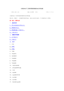 电子工程师基本知识结构