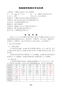 桩基检测选桩会会议纪要(最终版)