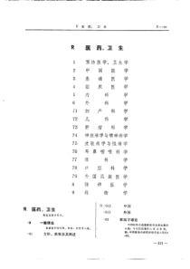 中图分类法详表(医药、卫生类)