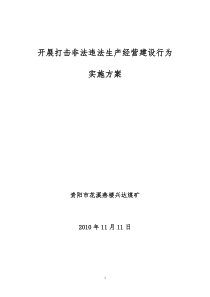 开展打击非法违法生产经营建设行为专项行动实施方案02