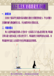 3.微分方程模型(缉私艇追击走私船问题)