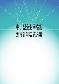 中小型企业网络规划设计和实施方案资料