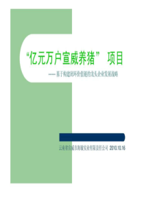 39;亿元万户宣威养猪39;项目云南省宣威市海璇实业有限责任