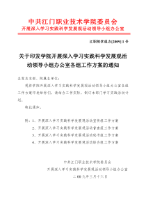 深入学习实践科学发展观活动宣传组工作方案