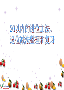 20以内的加减法整理和复习