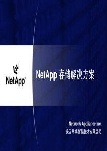 NetApp 存储解决方案