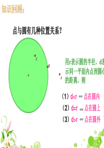 2.1直线与圆的位置关系(1)