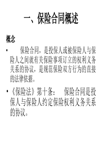 《保险学》教学4――保险合同