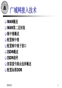 广域网接入技术1