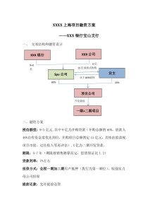 地产项目银行融资方案20180318