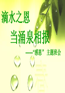 滴水之恩_当涌泉相报_主题班会