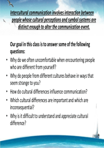 Cross-Cultural Communication Unit 1-4 跨文化交际