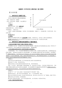 中外历史人物评说复习提纲