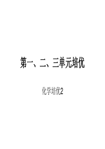 九年级化学培优辅导(1-3单元)