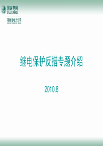 河南电力公司继电保护反措专题介绍(2010.08)