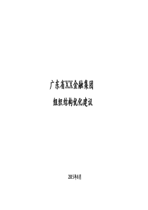 XX金融集团组织结构优化建议3.2