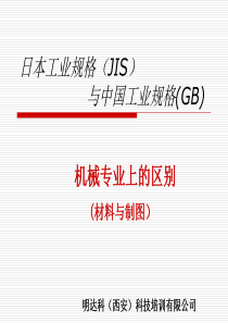 日本工业规格(JIS)与中国标准.
