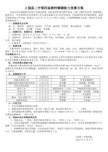 上饶县二中第四届教师解题能力竞赛方案