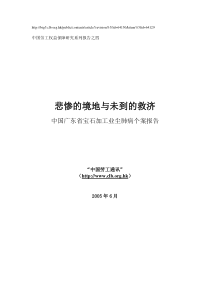 关于广东地区宝石加工业的个案情况总结.