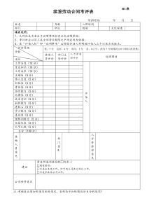 员工试用期考评表---续签合同