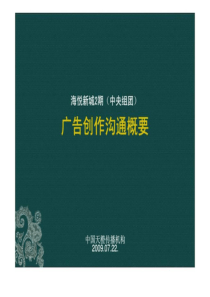 2009海悦中央组团沟通概要