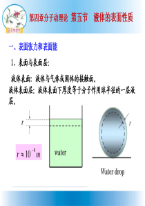 表面张力与表面能