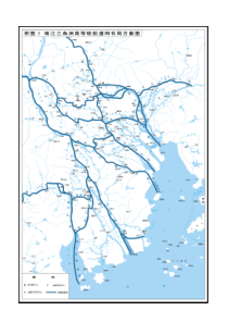 珠江三角洲高等级航道网布局方案图