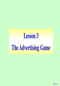 U11L3 The Advertising Game