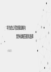 华为市场营销战略分析(学生pre)