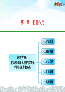 2-13-思想方法：整体法和隔离法在多物体平衡问题中的应用解析