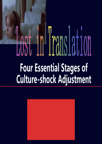 Four essential stages of the culture-shock adjustm