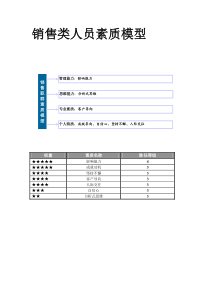 素质辞典(销售类)