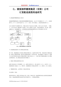 七、捷强烟草糖酒集团(有限)公司订货配送流程再造研究