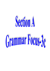 人教版七年级上册Unit 6 Section A Grammar Focus-3c