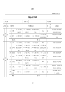 设备供应商评估表