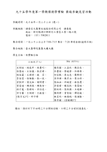 九十五学年度第一学期药剂学实验